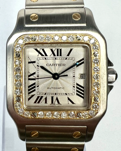 Cartier Santos Galbée De Cartier 29MM Silver Dial Two-Tone Bracelet (2319)