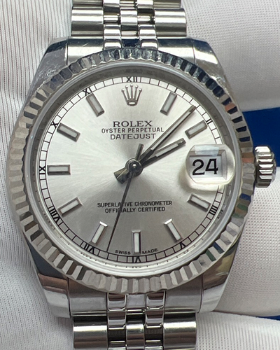 Rolex Datejust 31MM Silver Dial Jubilee Bracelet (178274)