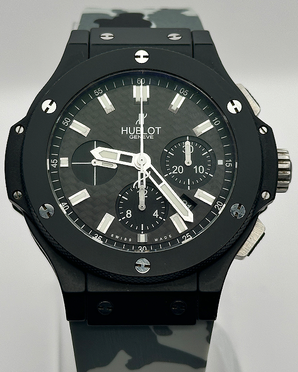 Hublot Big Bang Black Magic 44MM Black Dial Aftermarket Rubber Strap (301.CI.1770.RX)