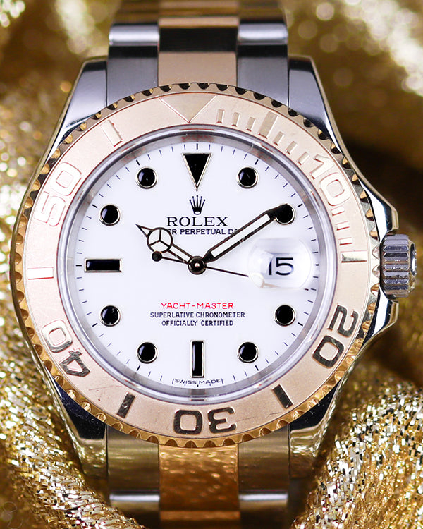 2005 (D Serial) Rolex Yacht-Master 40MM White Dial Two-Tone Oyster Bracelet (16623)