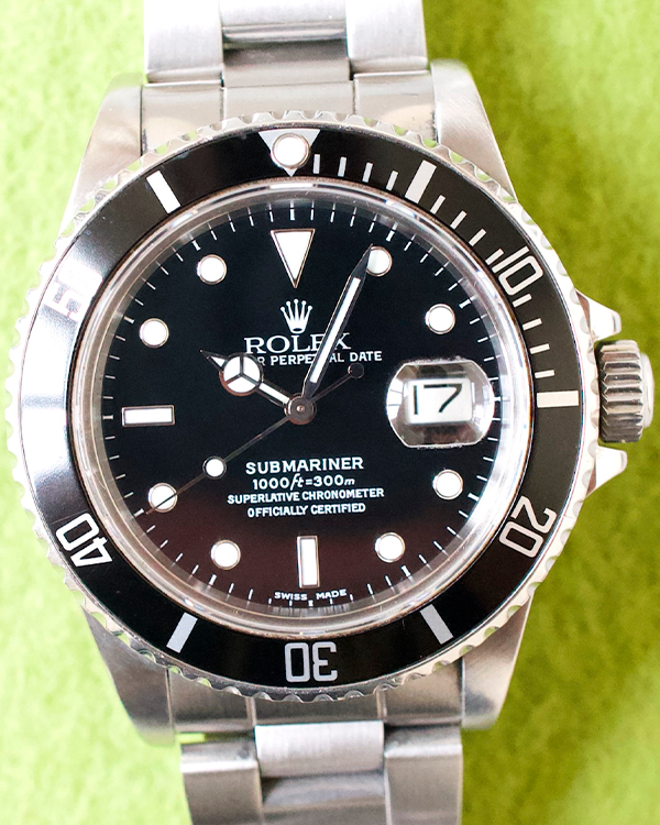 1984 Rolex Submariner Date Vintage 40MM Black Dial Steel Bracelet (16800)