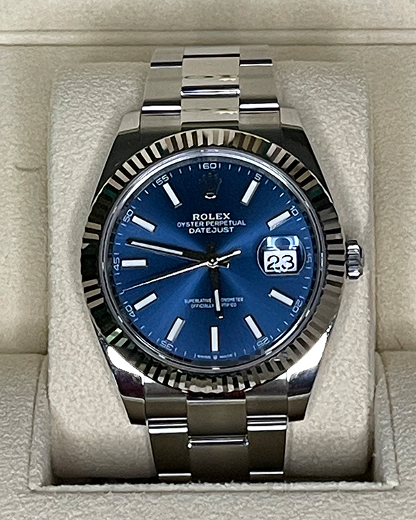 2023 Rolex Datejust 41 Oystersteel Blue Dial (126334)