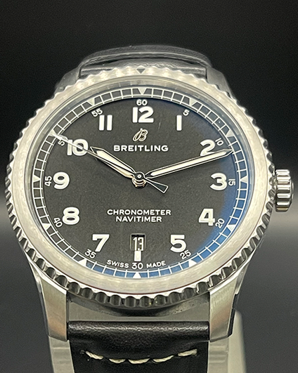 2019 Breitling Navitimer 8 41MM Black Dial Leather Strap (A17314101B1X1)