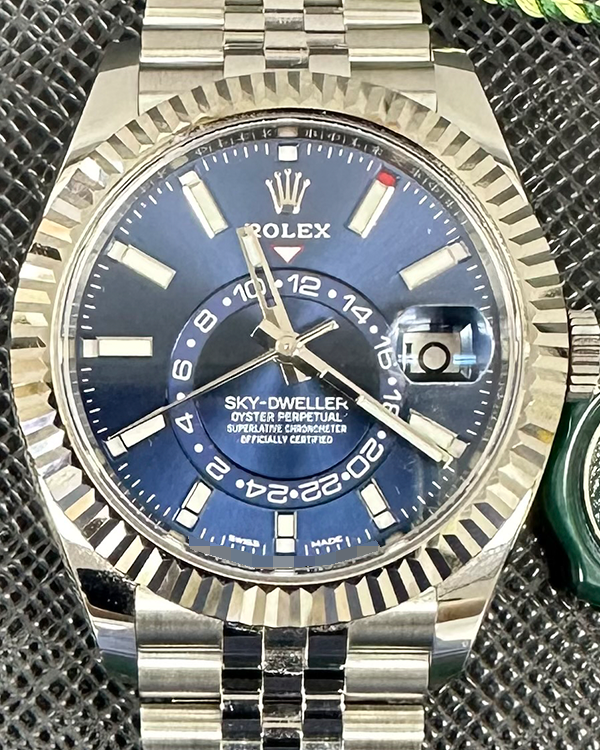 2021 Rolex Sky-Dweller 42MM Blue Dial Jubilee Bracelet (326934)