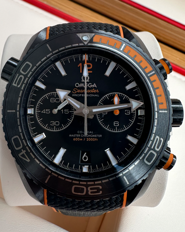 2020 Omega Seamaster Planet Ocean 600M 45.5MM Black Dial Rubber Strap (215.92.46.51.01.001)