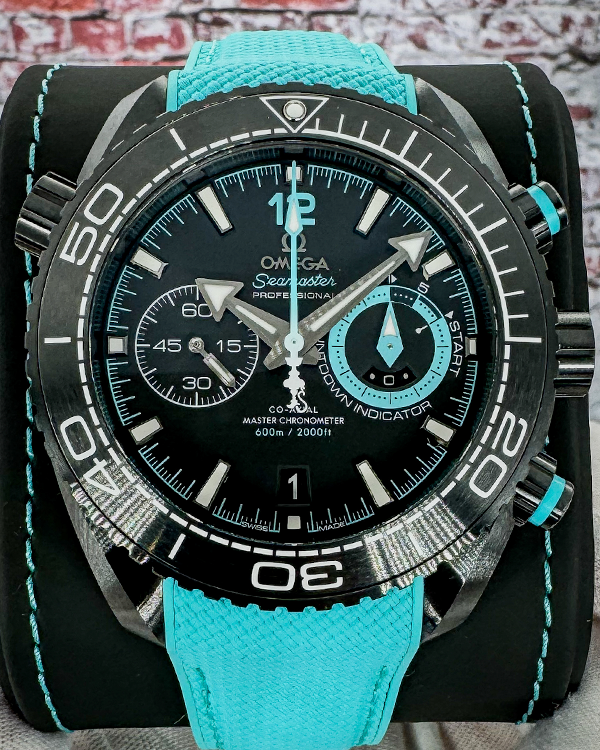 2023 Omega Seamaster Planet Ocean 600M "ETNZ" 45.5MM Black Dial Textile Strap (215.92.46.51.01.003)