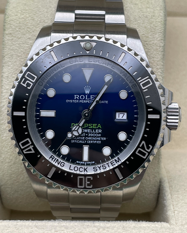 2015 Rolex Sea-Dweller Deepsea "James Cameron" Steel Blue/Black Gradient Dial (116660)