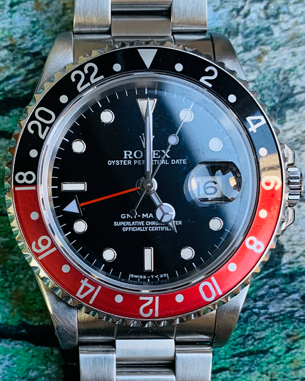 Rolex GMT-Master "Coke" 40MM Black Dial Steel Bracelet (16700)