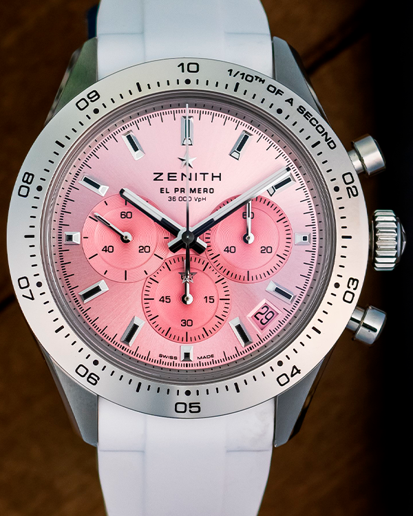 2023 Zenith Chronomaster Sport L.E. 41MM Pink Dial Rubber Strap (03.3109.3600/18.M3100)