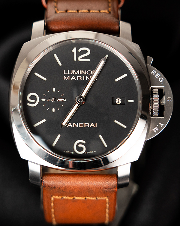 2013 Panerai Luminor Marina 1950 44MM Strap Black Dial (PAM00312)