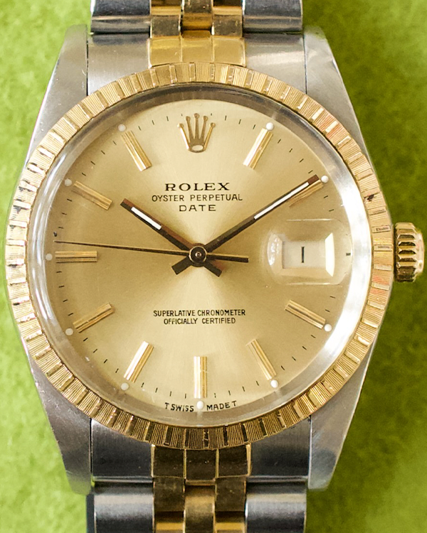 1988 Rolex Datejust 34MM Champagne Dial Two Tone Jubilee Bracelet (15053)