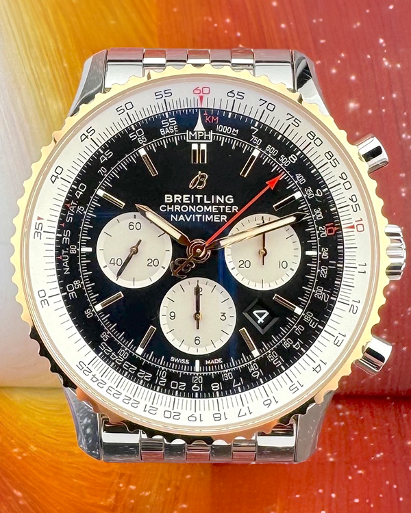 2021 Breitling Navitimer B01 Chronograph 46MM Black Dial Steel Bracelet (UB0127)