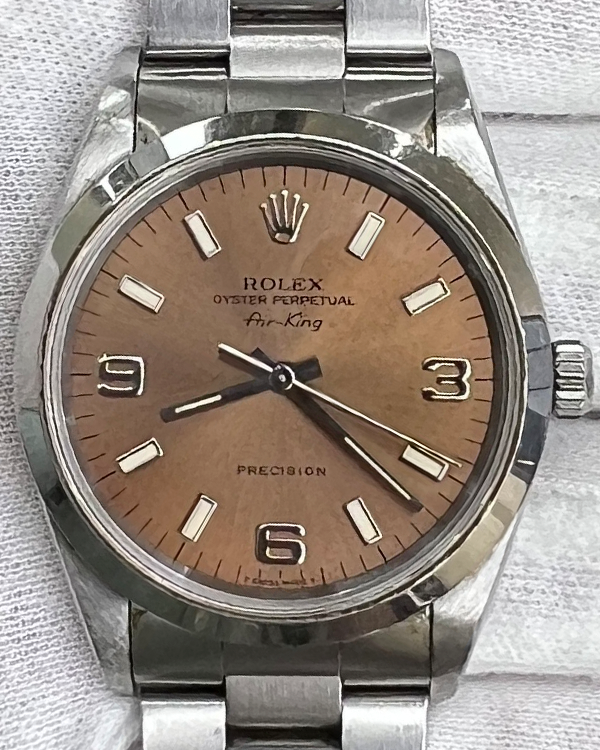 Rolex Air King 34MM Brown Dial Oyster Bracelet (14000)