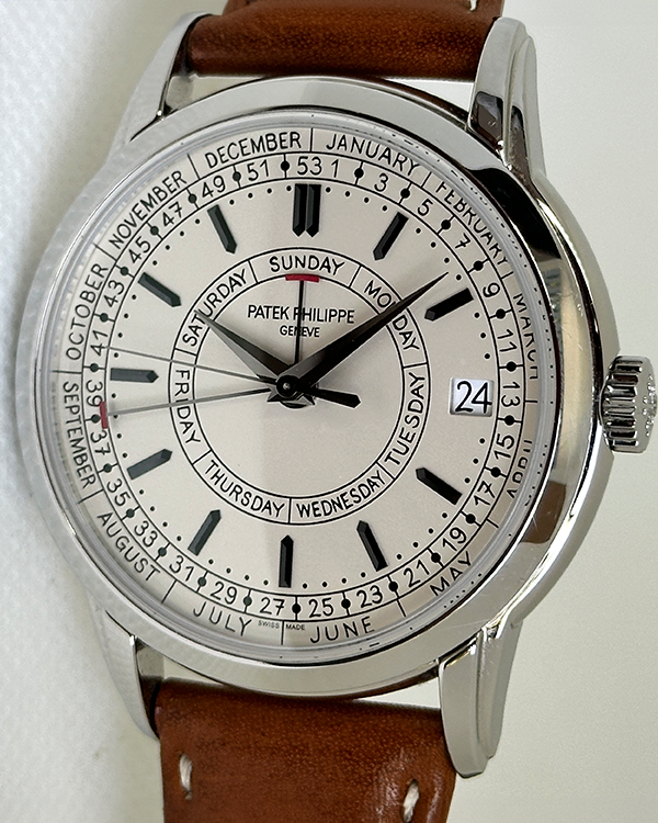 2020 Patek Philippe Calatrava 40MM Silver Dial Leather Strap (5212A-001)