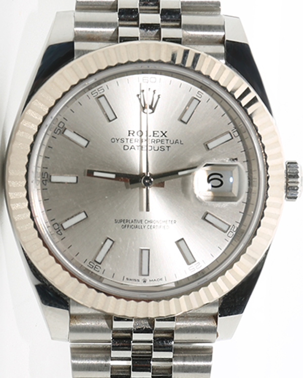 2018 Rolex Datejust 41MM Silver Dial Jubilee Bracelet (126334)