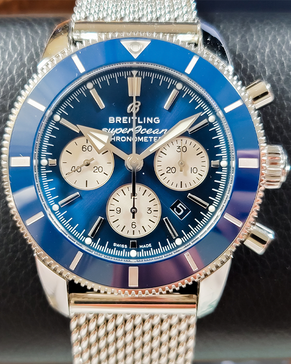 2020 Breitling Superocean Heritage B01 44MM Blue Dial Steel Bracelet (AB0162161C1A1)