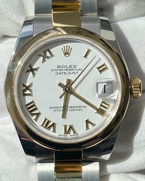 Rolex Datejust 31MM White Dial Two-Tone Bracelet (178243)