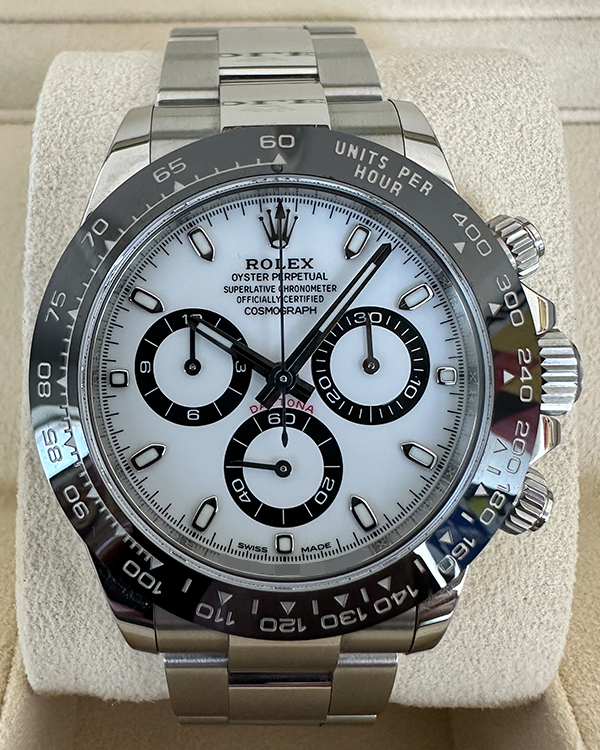 2022 Rolex Cosmograph Daytona 40MM Oystersteel "Panda" White Dial (116500LN)