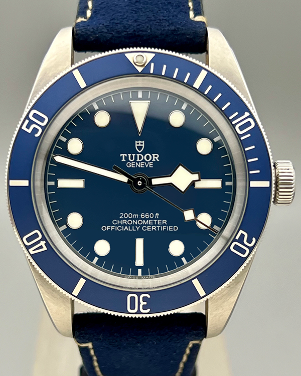 No Reserve - 2022 Tudor Black Bay Fifty-Eight 39MM Blue Dial Leather Strap (79030B)