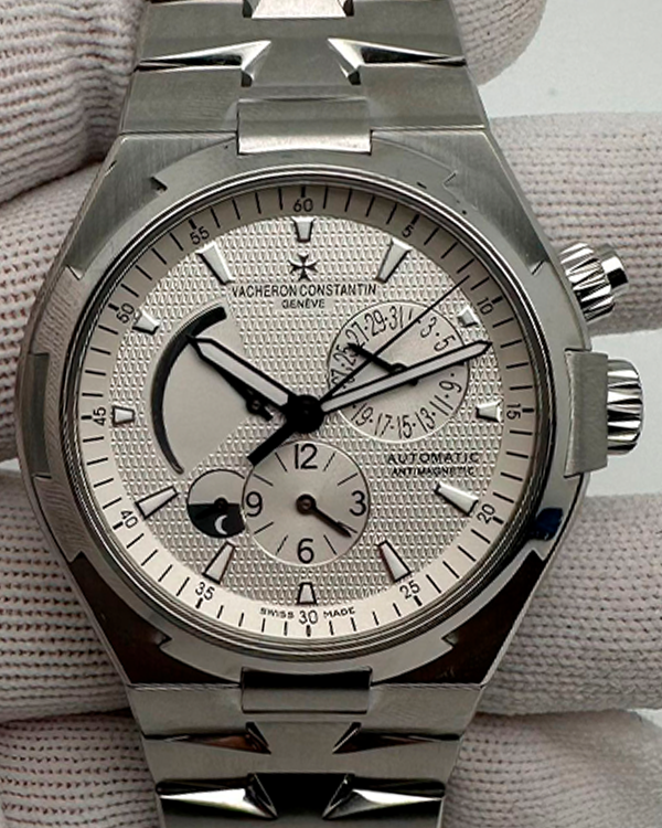 2015 Vacheron Constantin Overseas Dual Time 42MM Silver Dial Steel Bracelet (47450/B01A-9226)