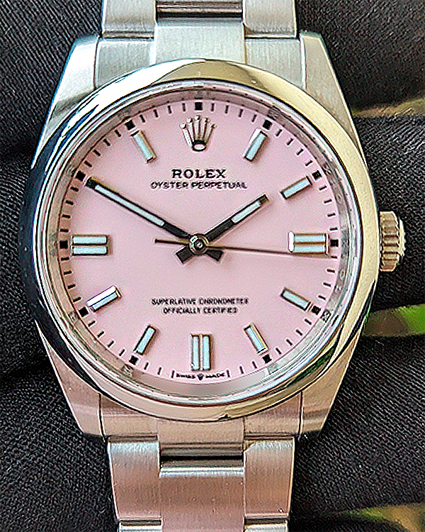 2022 Rolex Oyster Perpetual 36MM Candy Pink Dial Oyster Bracelet (126000)