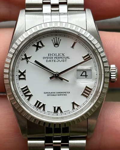 2000 Rolex Datejust 36MM White Dial Jubilee Bracelet (16220)