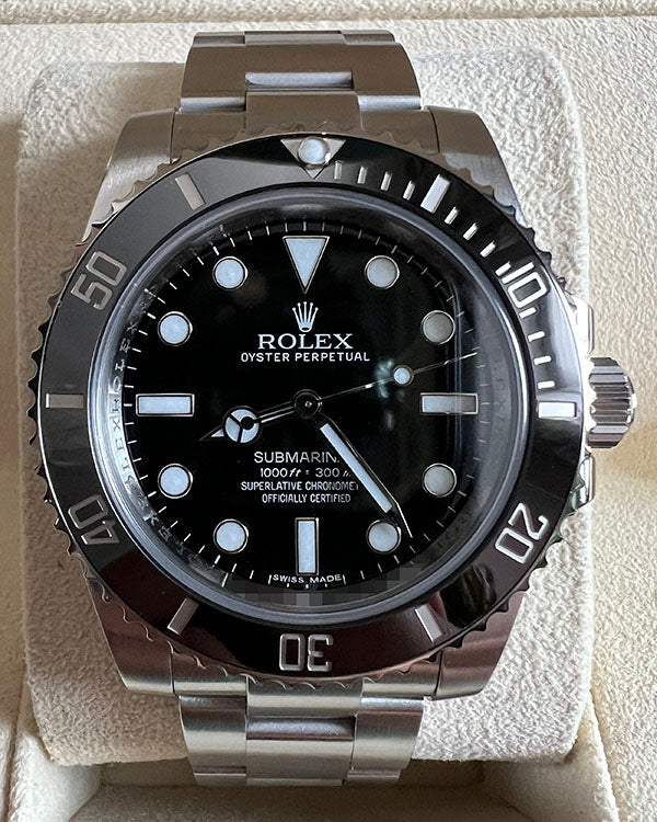 Rolex Submariner No-Date 40MM Black Dial Oyster Bracelet (114060)