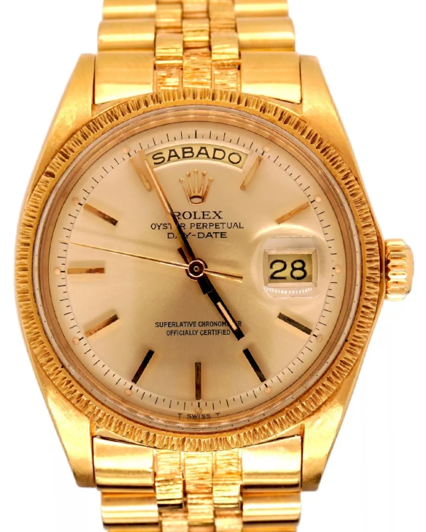 Rolex Day-Date 36MM Champagne Dial Yellow Gold Jubilee Bracelet (1807)