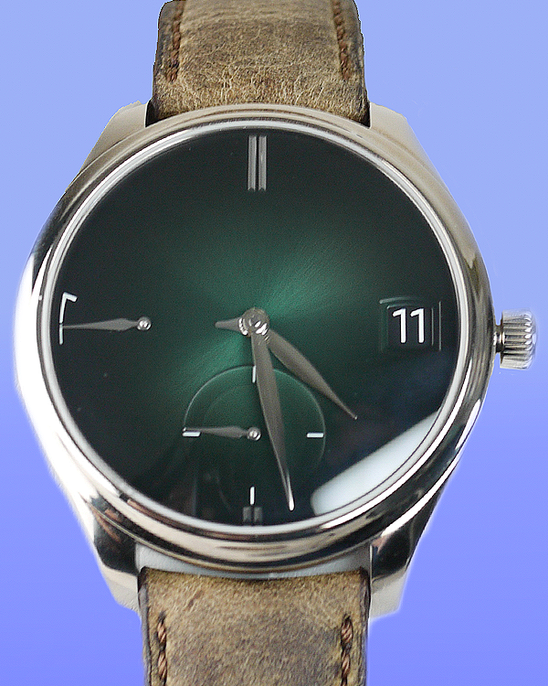 2022 H. Moser & Cie Endeavour L.E. 42MM Green Dial Leather Strap (1800-0202)