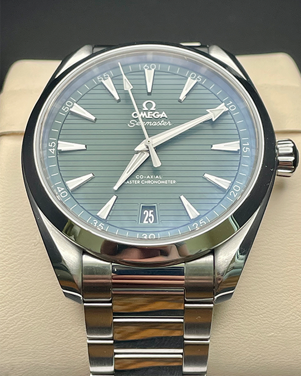 2020 Omega Seamaster Aqua Terra 150M Co-Axial Master Chronometer 41MM Steel Green Dial Bracelet (220.10.41.21.10.001)