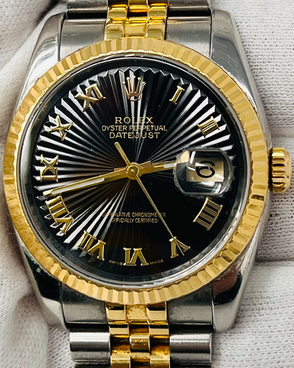 2005 Rolex Datejust 36MM Black Dial Two-Tone Jubilee Bracelet (116233)