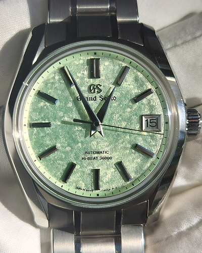 2024 Grand Seiko Heritage Collection 38MM Green Dial Titanium Bracelet (SBGH343G)