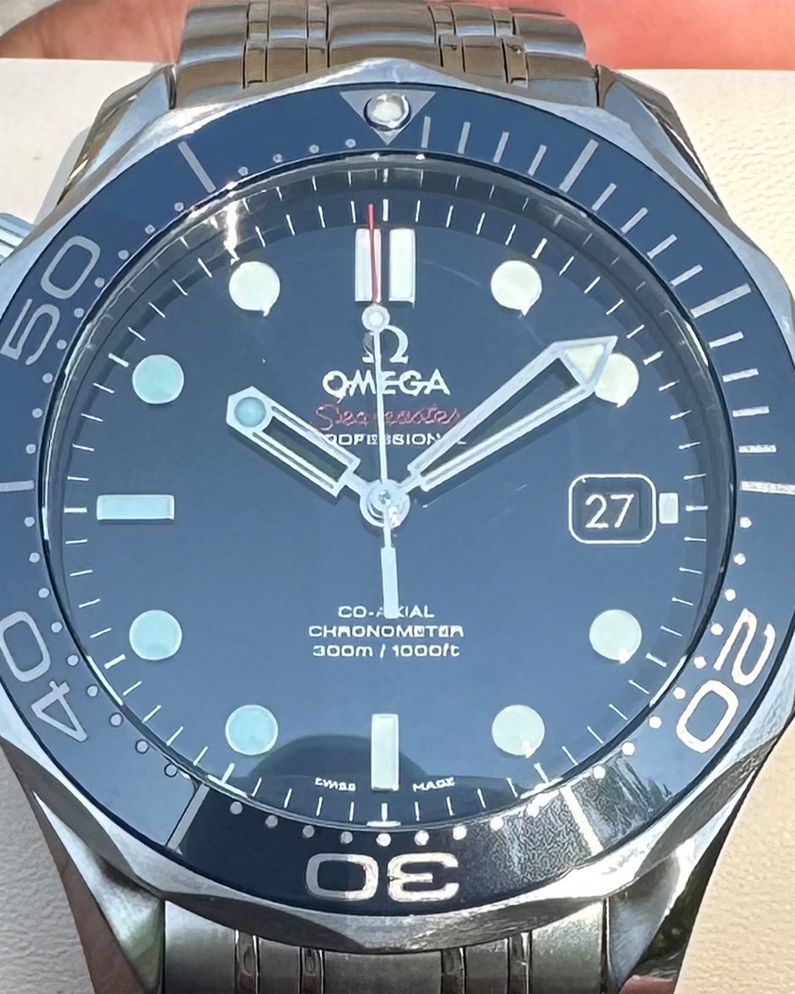 Omega Seamaster Diver 300M Co-Axial Chronometer Steel Blue Dial (212.30.41.20.03.001)