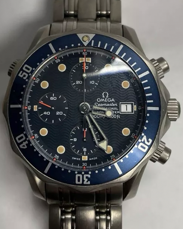 Omega Seamaster Diver 300M 41.5MM Blue Dial Titanium Bracelet (2298.80.00)