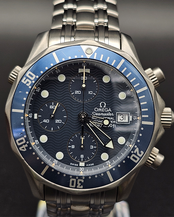 Omega Seamaster Diver 300M 41.5MM Blue Dial Titanium Bracelet (2298.80.00)