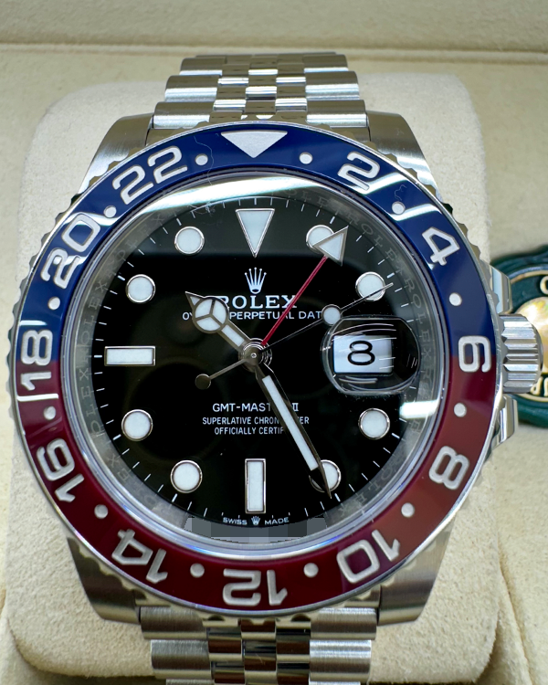 2023 Rolex GMT-Master II "Pepsi" 40MM Black Dial Oystersteel Jubilee Bracelet (126710BLRO)