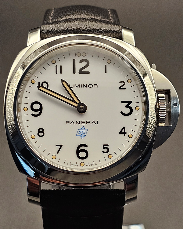 2020 Panerai Luminor Base Logo 44MM White Dial Leather Strap (PAM00630)