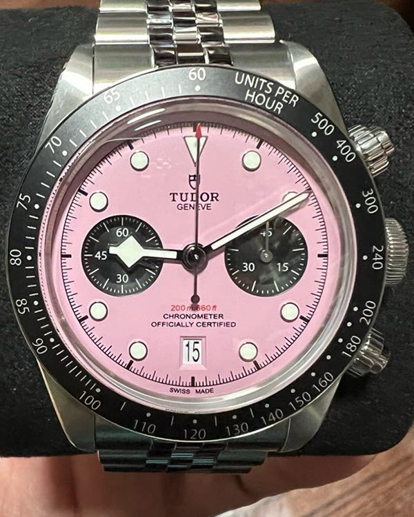 2024 Tudor Black Bay Chrono 41MM Pink Dial Steel Bracelet (79360N)