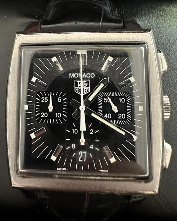 2008 TAG Heuer Monaco Steel Black Dial CW2111.FC6177 Grailzee