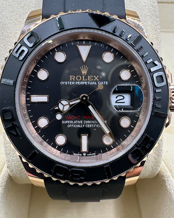 2021 Rolex Yacht-Master 40MM Black Dial Oysterflex Strap (126655)