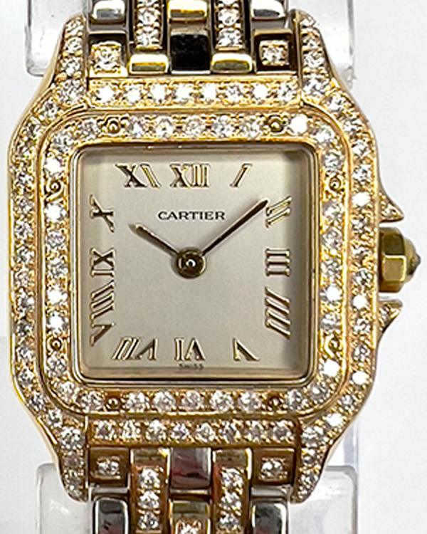 Cartier Panthère 22MM Silver Dial Two-Tone Bracelet (1070-2)