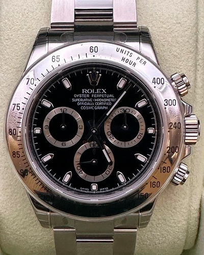 2008 Rolex Cosmograph Daytona 40MM Black Dial Oyster Bracelet (116520)