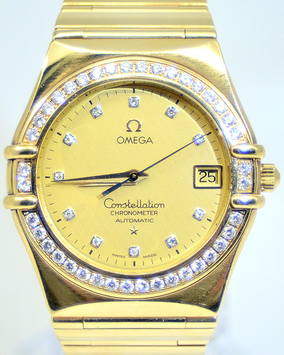 Omega Constellation 35MM Champagne Dial Yellow Gold Bracelet (4681201)