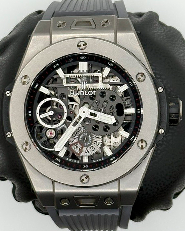 No Reserve - 2021 Hublot Big Bang Meca-10 45MM Skeleton Dial Rubber Strap (414.NI.1123.RX)