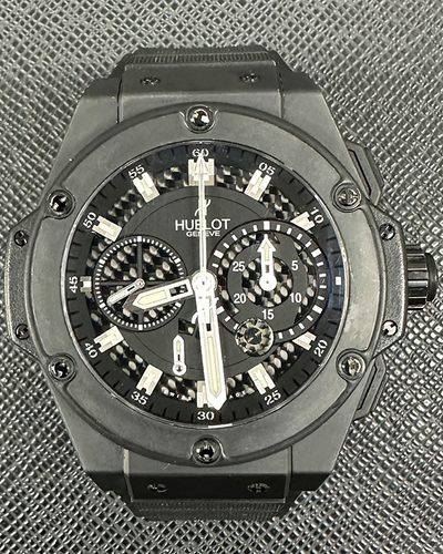 Hublot King Power 48MM Black Dial Rubber Strap (709.C1.1770.RX)