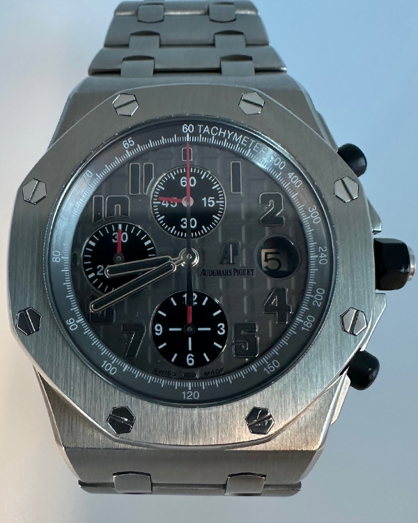 2010 Audemars Piguet Royal Oak Offshore Chronograph 42MM Grey Dial Titanium Bracelet (26170TI.OO.1000TI.01)