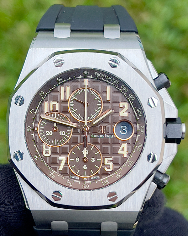 Audemars Piguet Royal Oak Offshore "Havana" 42MM Brown Dial Rubber Strap (26470ST.OO.A028CR.01)