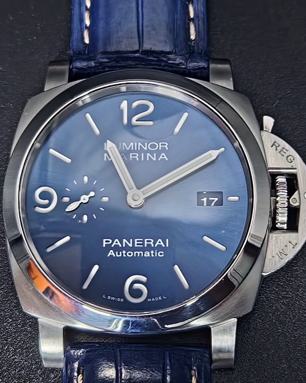 Panerai Luminor Marina 44MM Blue Dial Leather Strap (PAM01313)