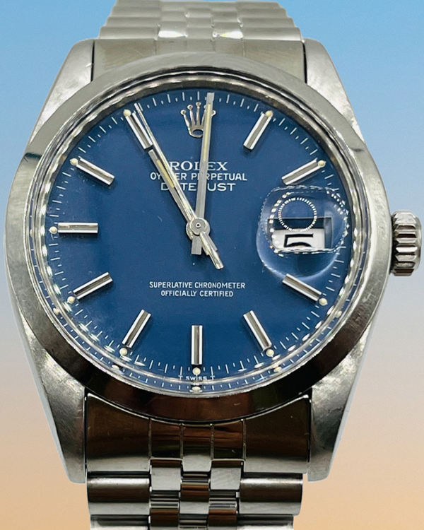 Rolex Datejust Vintage 36MM Blue Dial Jubilee Bracelet (16000)