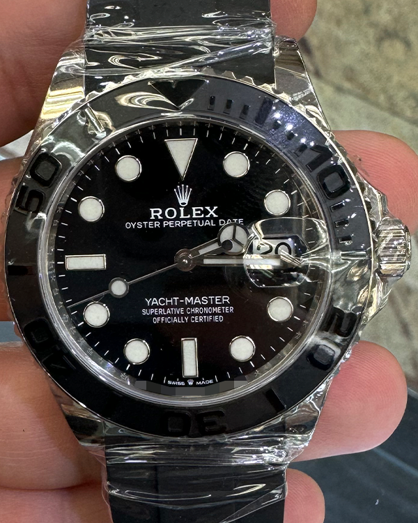 2019 Rolex Yacht-Master 42MM Black Dial Oysterflex Strap (226659)